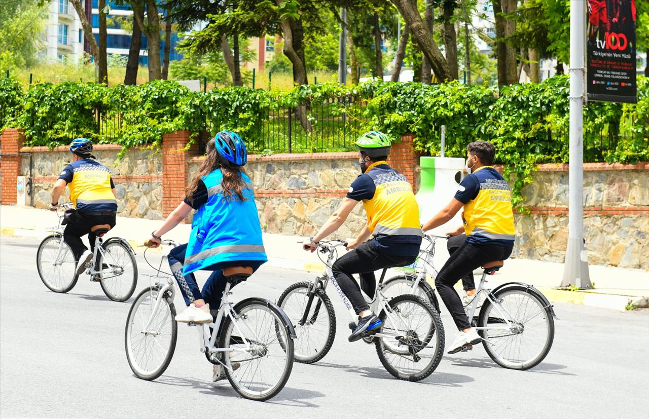 Esenyurt Belediyesi’nin Sağlık Çalışanları, Sağlıklı Bir Yaşam İçin Pedal Çevirdi