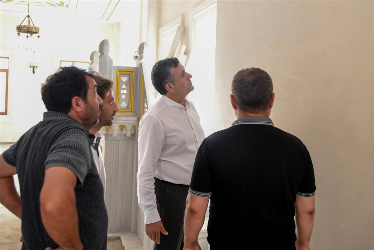 Başkan Bozkurt, Cami İnşaatını İnceledi