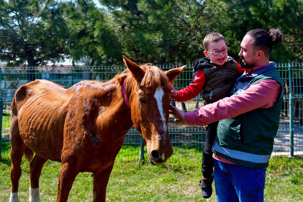 Esenyurt Belediyesi Özel Çocuklarla Hayvanları Buluşturdu