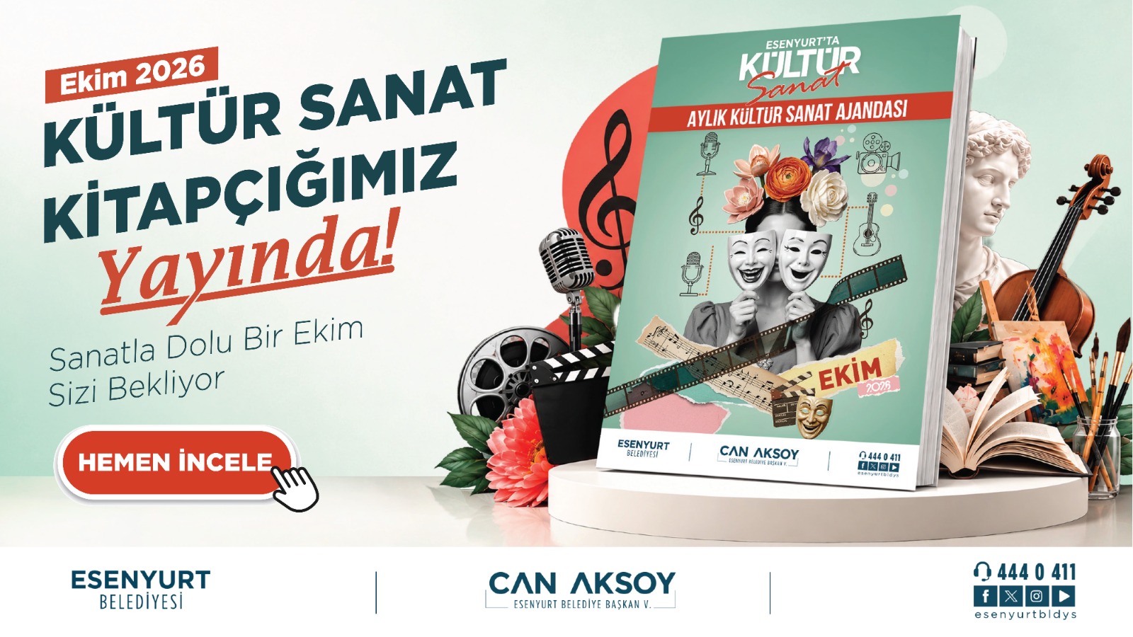 2026 Ekim Kültür Sanat Kitapçığımız Yayında!