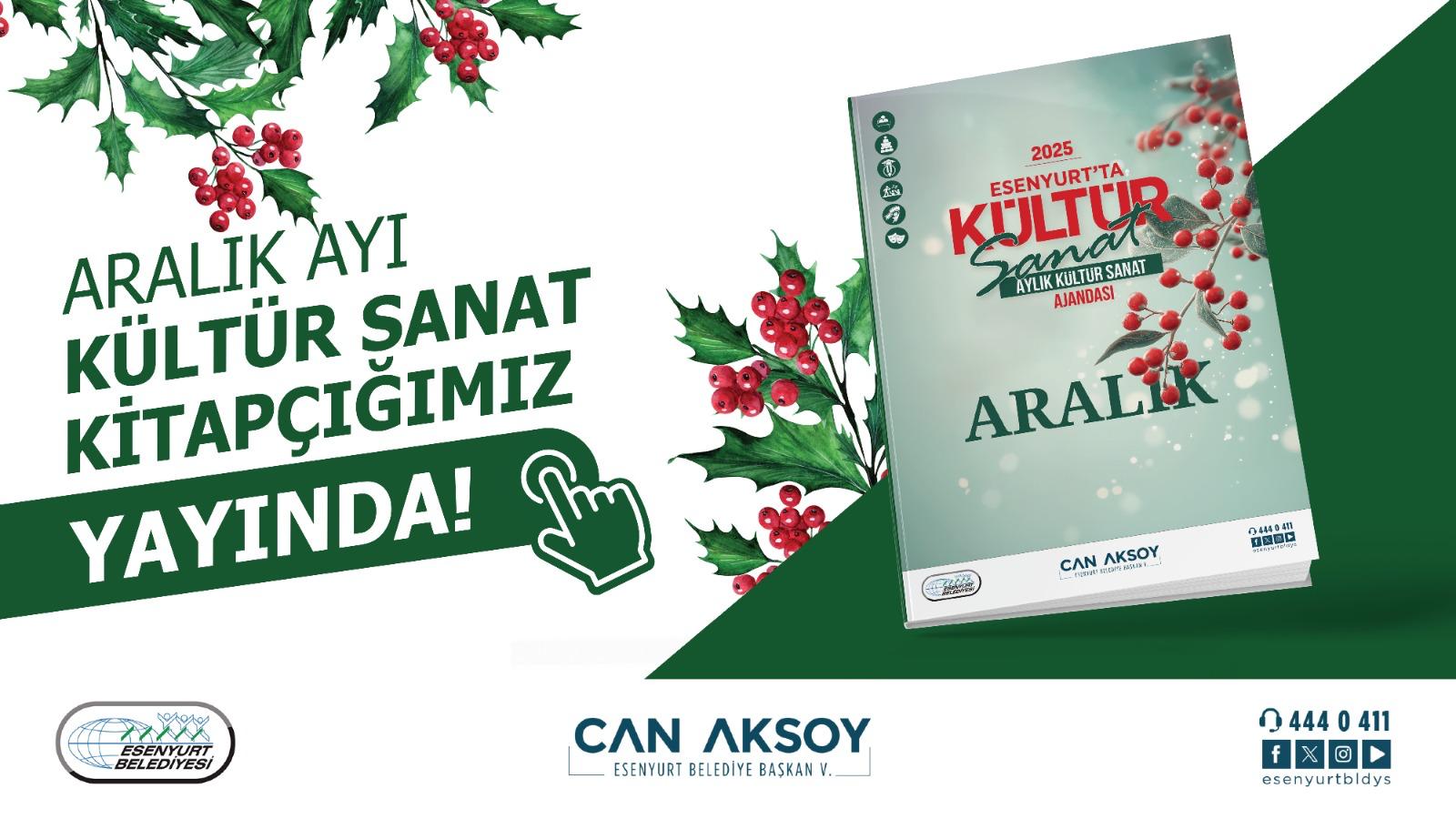 Aralık Ayı Kültür Sanat Kitapçığımız Yayında!