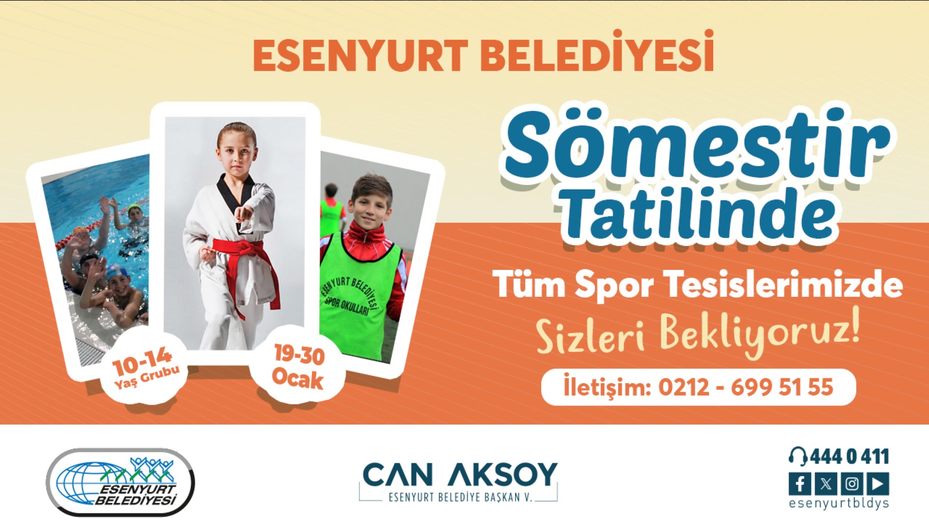 Sömestir Tatilinde Tüm Spor Tesislerimizde Sizleri Bekliyoruz!