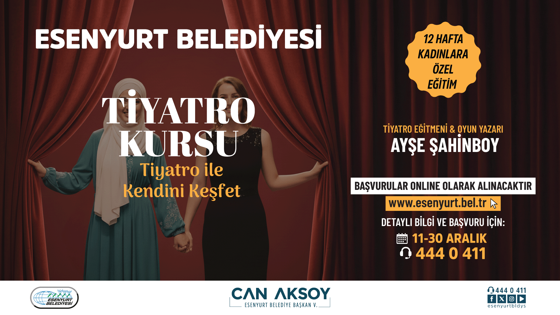 Tiyatro Kursu Başlıyor