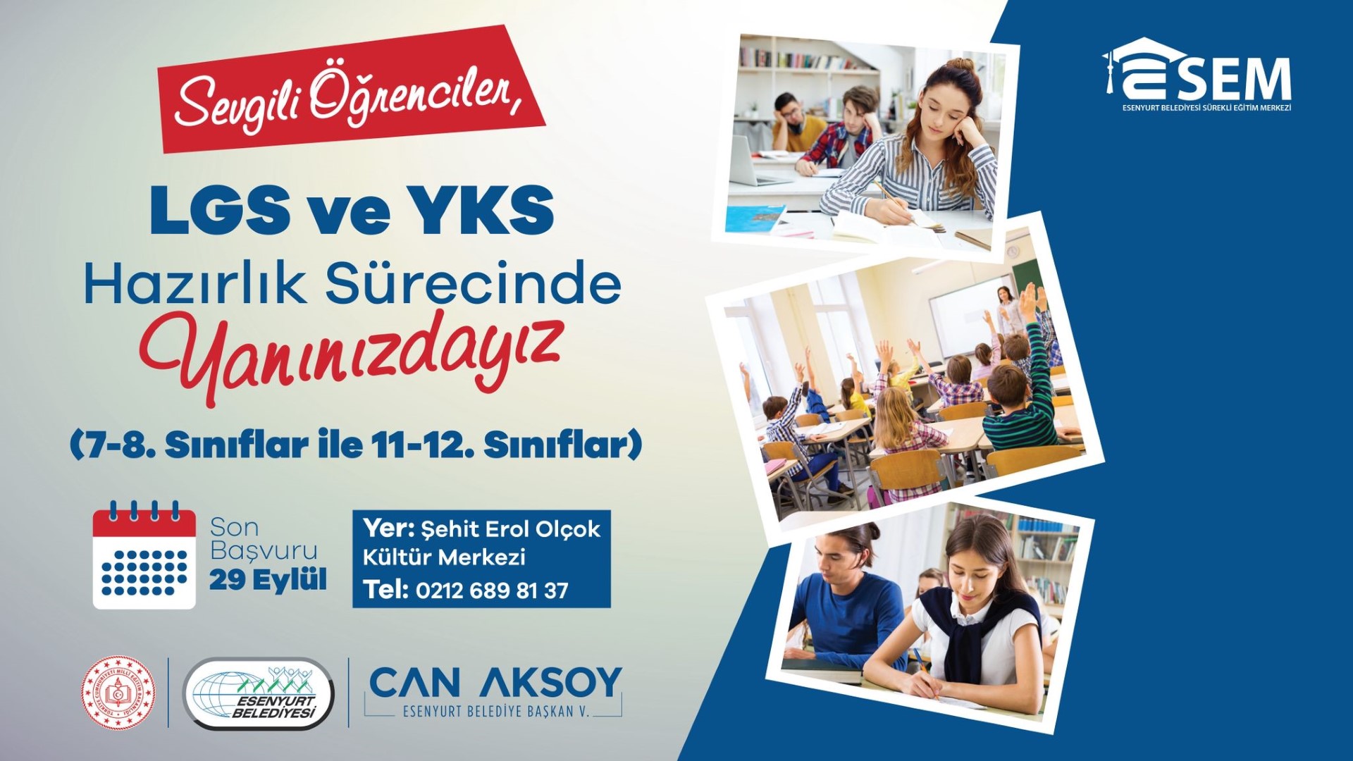 LGS ve YKS Hazırlık Sürecinde Yanınızdayız