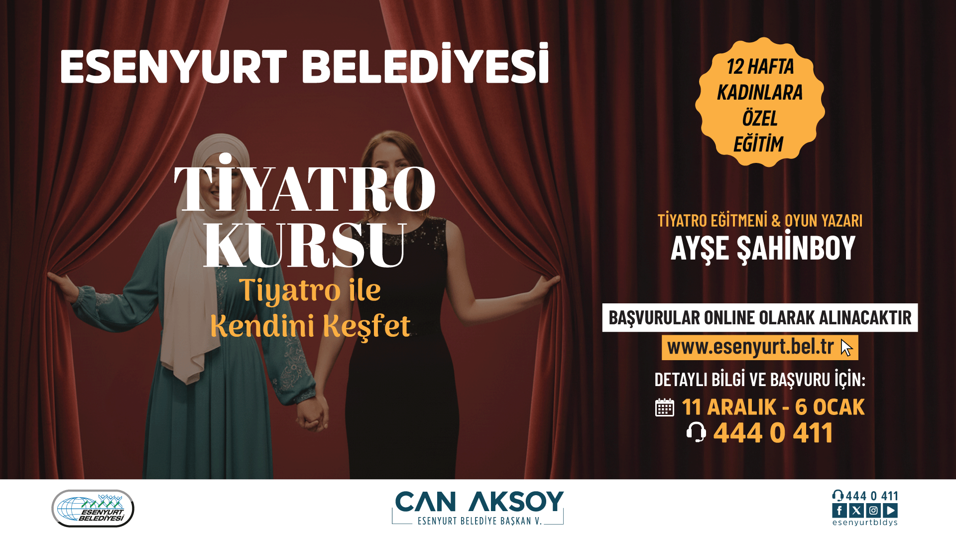 Tiyatro Kursu Başlıyor
