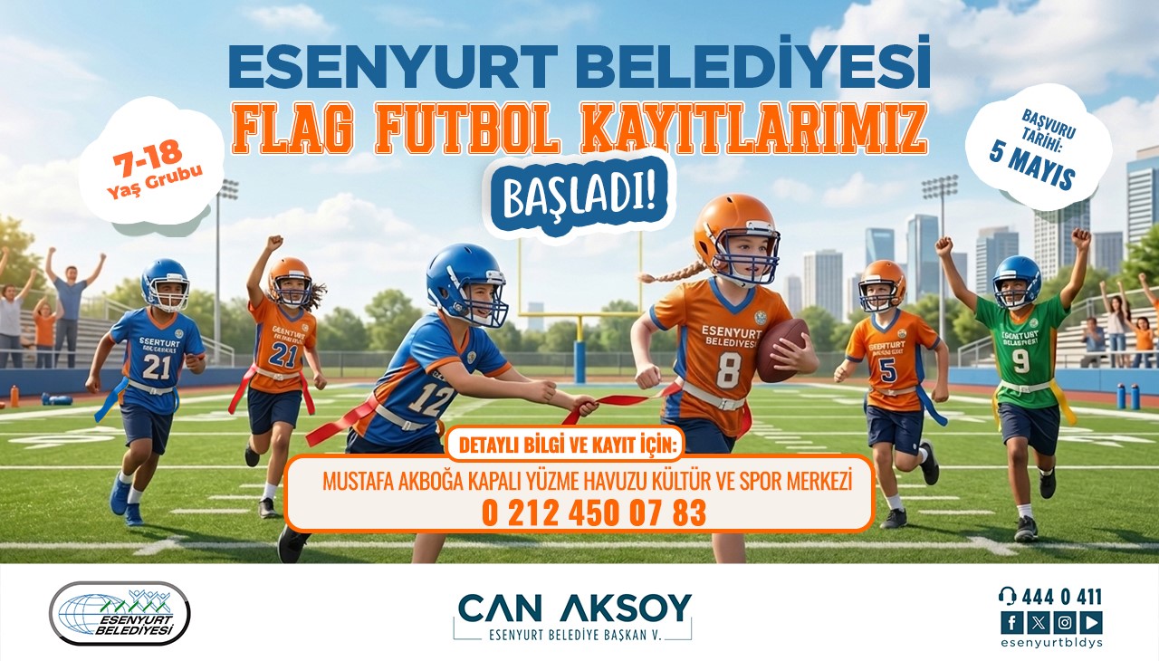 Esenyurt Belediyesi Flag Futbol Kayıtlarımız Başladı!